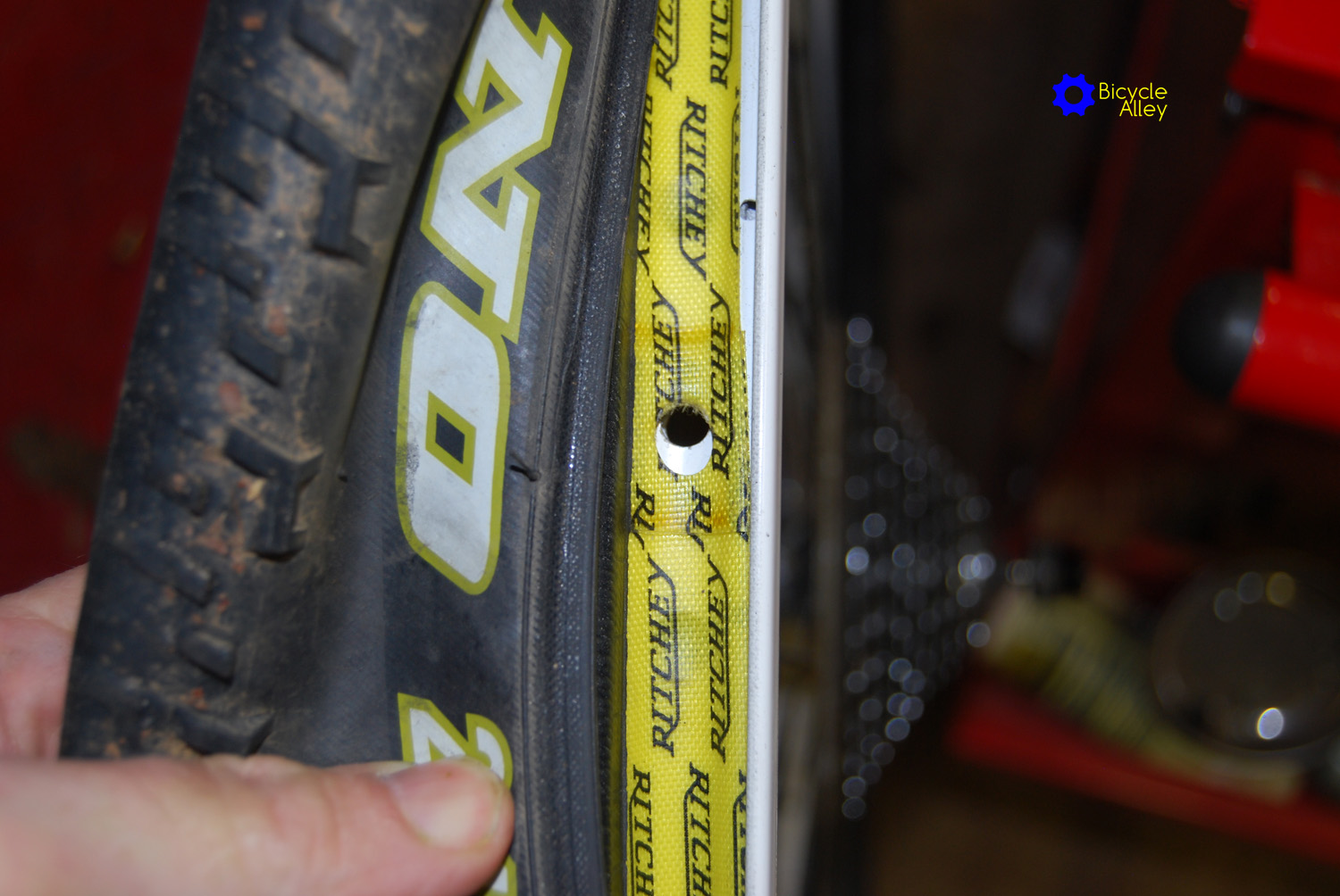 Inspecting Rim Strip For Damage