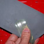 Removing Sharp Edges On Ends Of Liner With Sandpaper