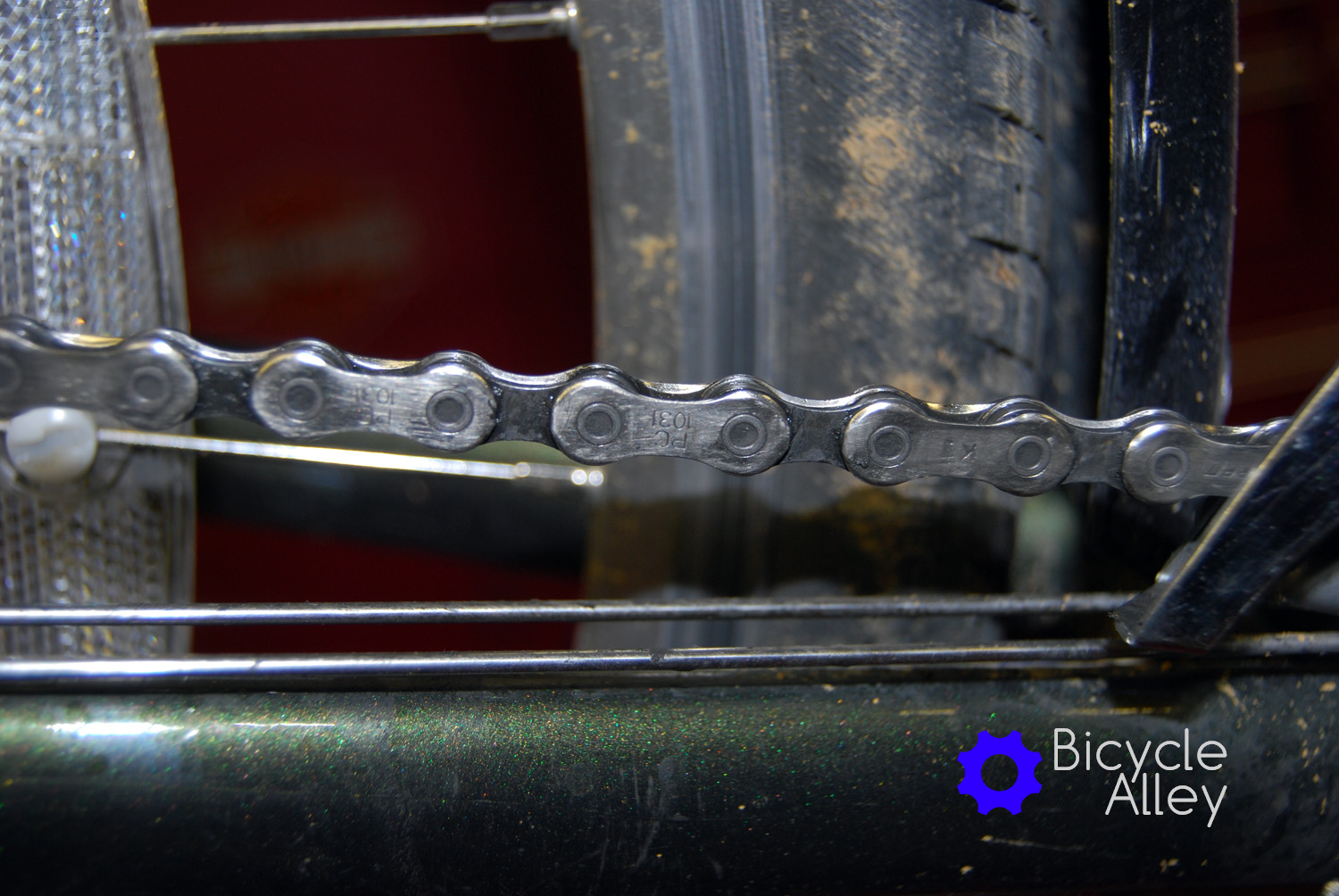 Bicycle Chain After Being Cleaned