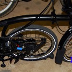 Rear Frame Triangle Folded Under Bicycle