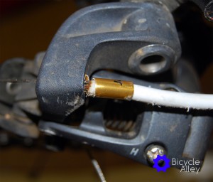 Broken Cable Housing And Ferrule