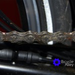Dirty Brompton Bicycle Chain