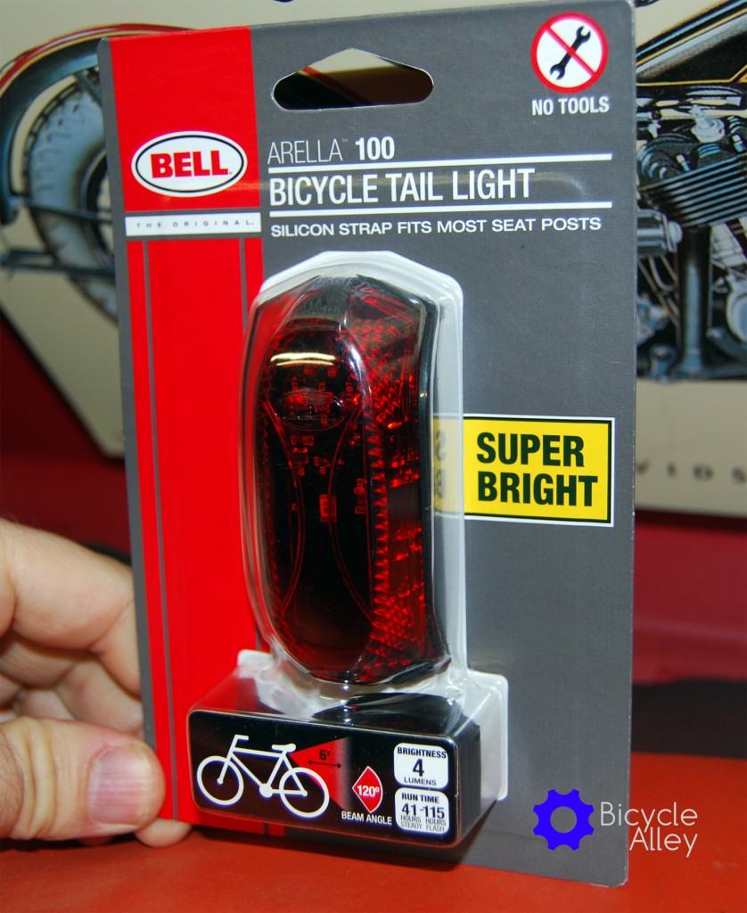 The front label for the Bell Arella 100 Tail Light.