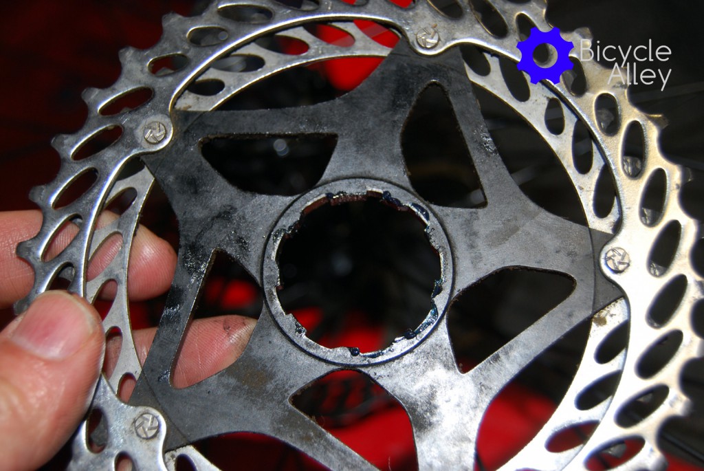 You can see the grooves on the sprocket must match the splines on the freehub.