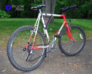 An older Classic REI Novara Ponderosa Mountain Bike